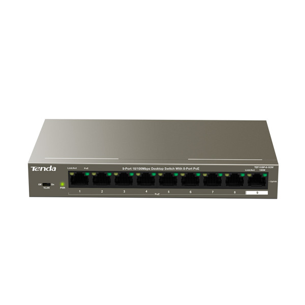switsh 8 poe 100/1000 tenda